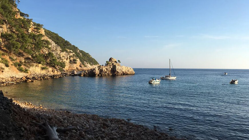 Randonnée de la Baie de la Moutte à partir de Bandol